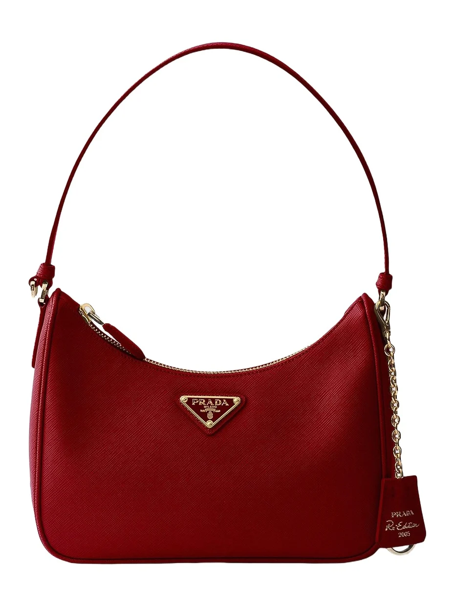 Women's Re-Edition 2005 Saffiano Leather Shoulder Bag