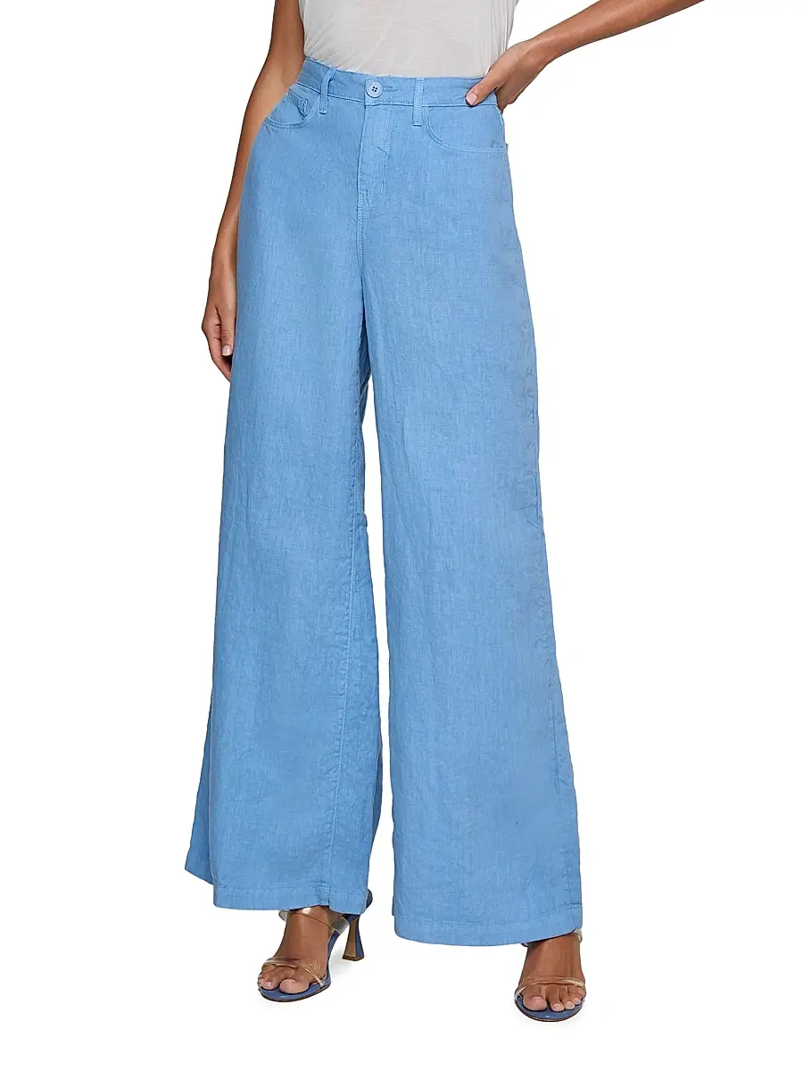L'Agence Women's Amara Linen High-Rise Wide-Leg Pants | Thumbnail 3 L'Agence Women's Amara Linen High-Rise Wide-Leg Pants | Thumbnail 3