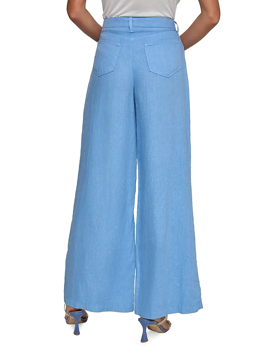 L'Agence Women's Amara Linen High-Rise Wide-Leg Pants | Thumbnail 5 L'Agence Women's Amara Linen High-Rise Wide-Leg Pants | Thumbnail 5