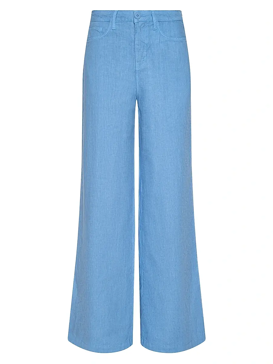 L'Agence Women's Amara Linen High-Rise Wide-Leg Pants