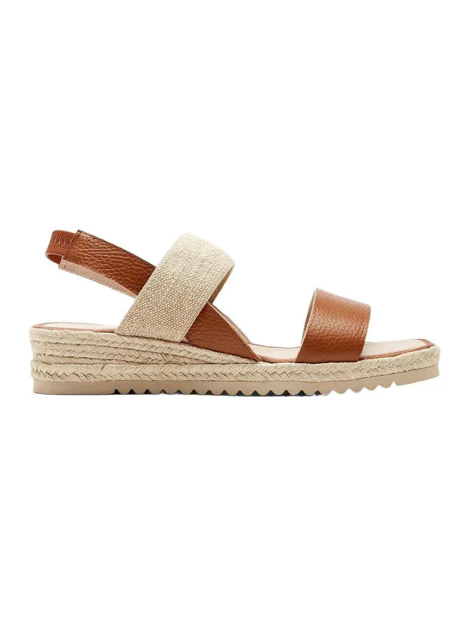 La Canadienne Women's Rowena 40MM Leather Espadrille Sandals