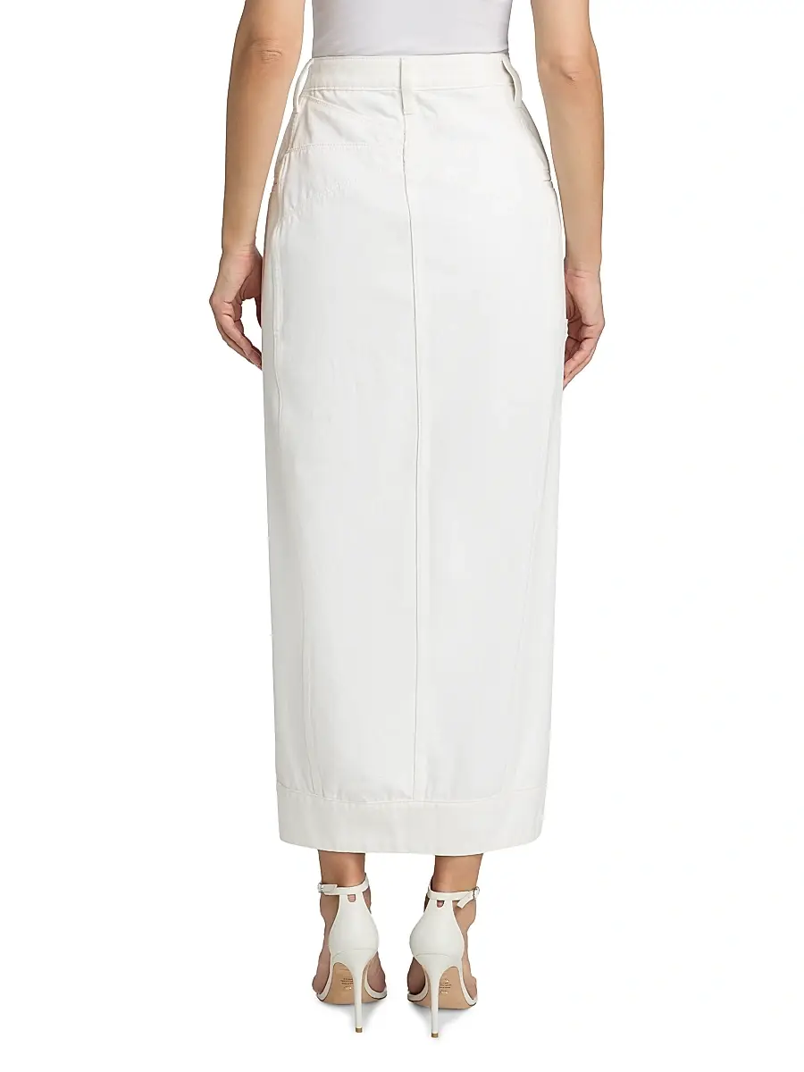 Et Ochs Women's Alek Denim Slit Midi-Skirt | Thumbnail 5 Et Ochs Women's Alek Denim Slit Midi-Skirt | Thumbnail 5