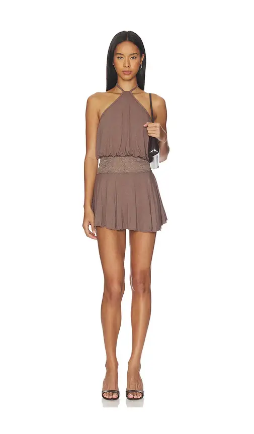 MORE TO COME Easton Halter Mini Dress | Image 1 MORE TO COME Easton Halter Mini Dress | Image 1