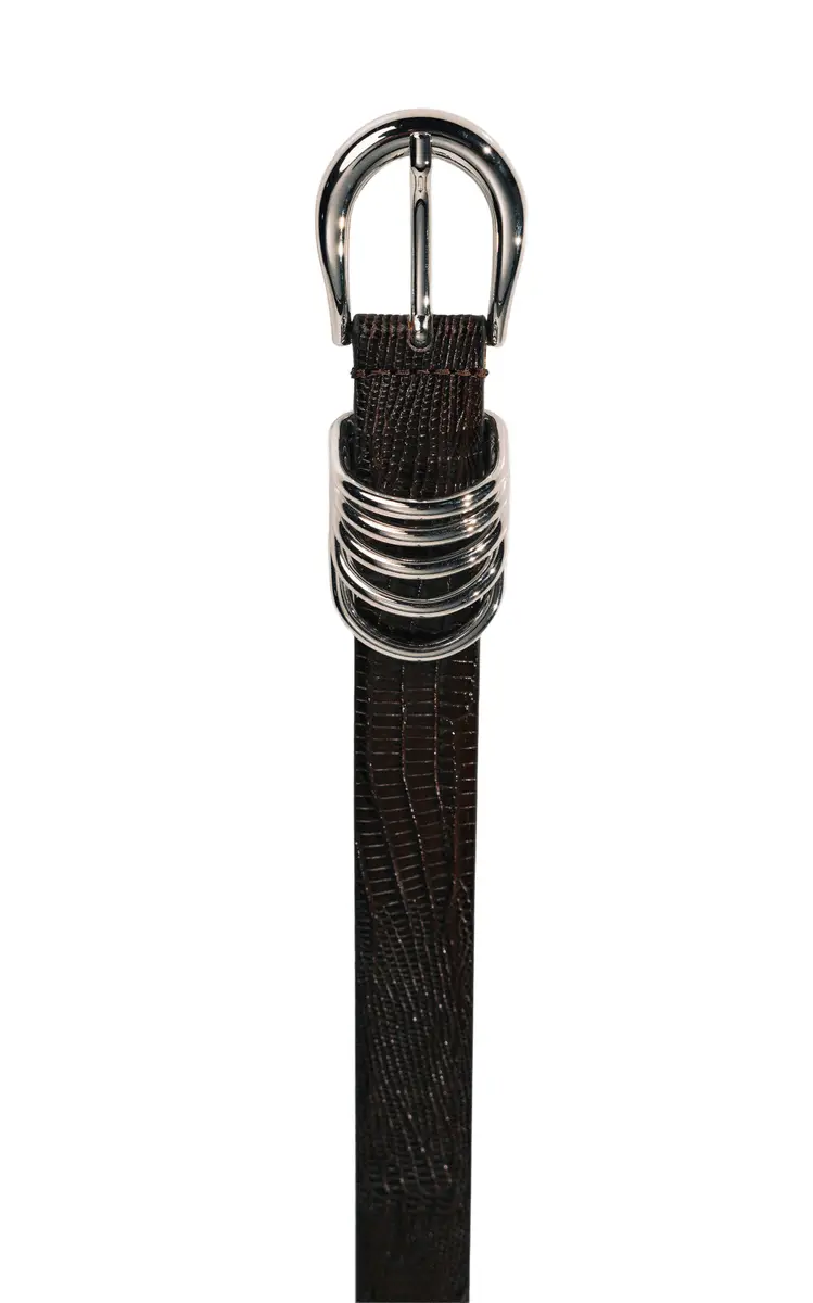 Déhanche Hollyhock Lizard-Effect Leather Belt | Thumbnail 4 Déhanche Hollyhock Lizard-Effect Leather Belt | Thumbnail 4