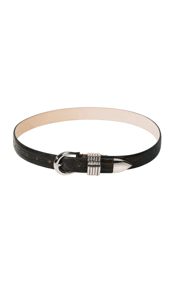 Déhanche Hollyhock Lizard-Effect Leather Belt | Thumbnail 5 Déhanche Hollyhock Lizard-Effect Leather Belt | Thumbnail 5