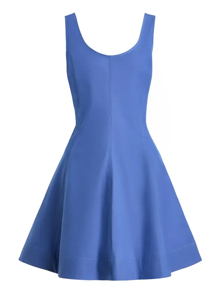 Exclusive The Poppy Flared Cotton Mini Dress