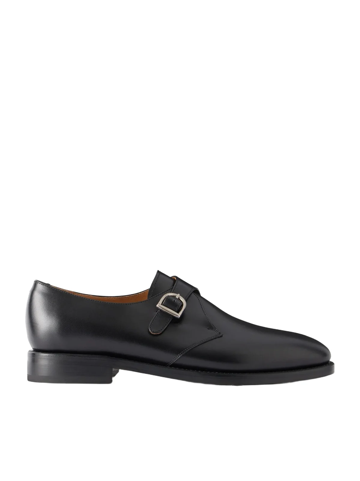 Leather Monk-Strap Shoes - Men Leather Monk-Strap Shoes - Men