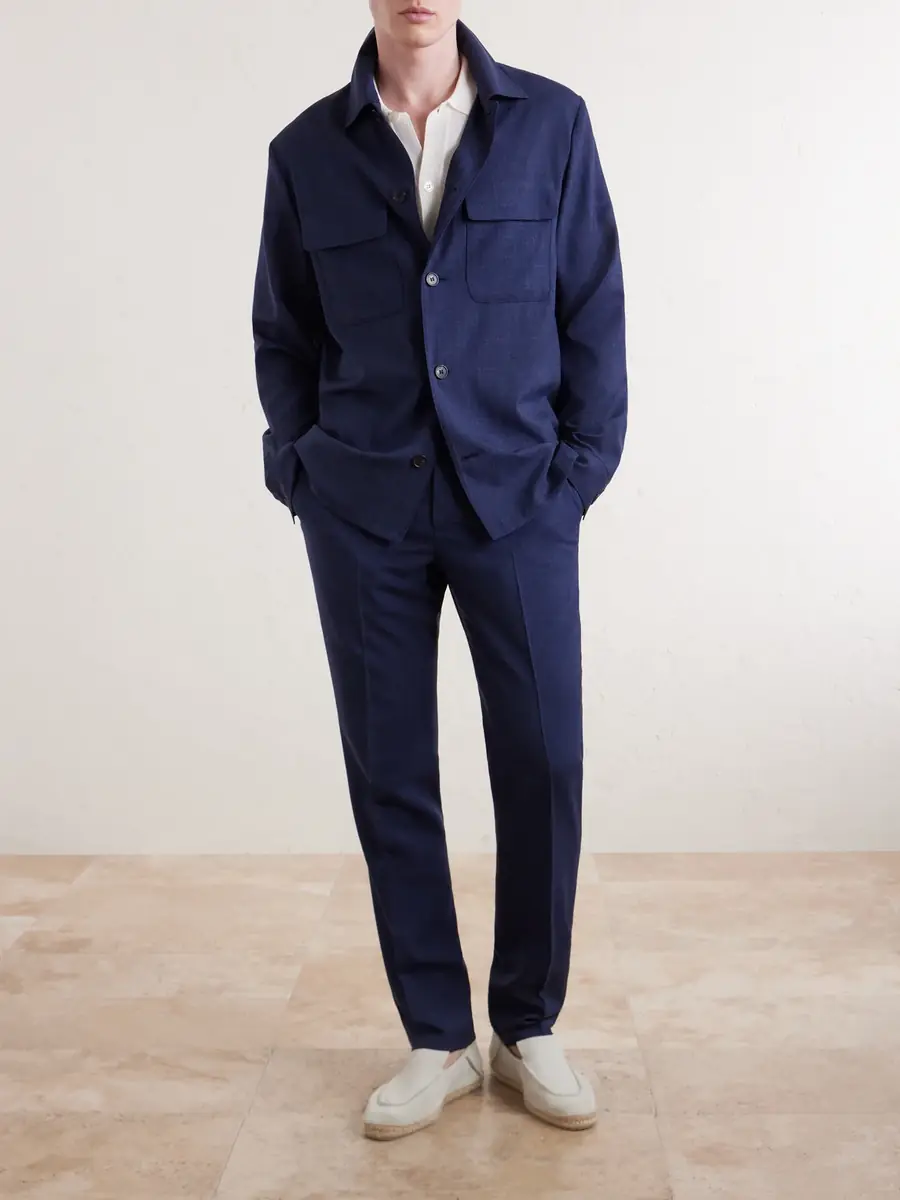 Slowear Wool, Silk and Linen-Blend Overshirt - Men | Thumbnail 2 Slowear Wool, Silk and Linen-Blend Overshirt - Men | Thumbnail 2