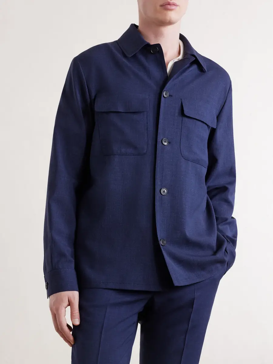 Slowear Wool, Silk and Linen-Blend Overshirt - Men | Thumbnail 3 Slowear Wool, Silk and Linen-Blend Overshirt - Men | Thumbnail 3
