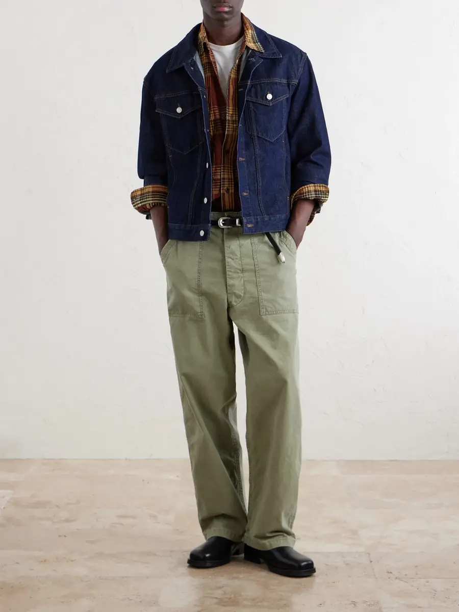 OrSlow Summer Fatigue Straight-Leg Cotton Trousers - Men | Thumbnail 2 OrSlow Summer Fatigue Straight-Leg Cotton Trousers - Men | Thumbnail 2