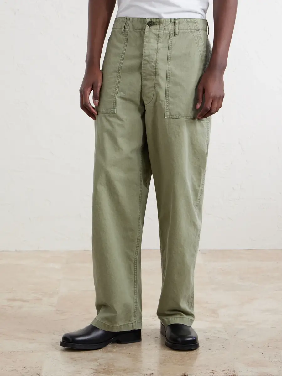OrSlow Summer Fatigue Straight-Leg Cotton Trousers - Men | Thumbnail 3 OrSlow Summer Fatigue Straight-Leg Cotton Trousers - Men | Thumbnail 3