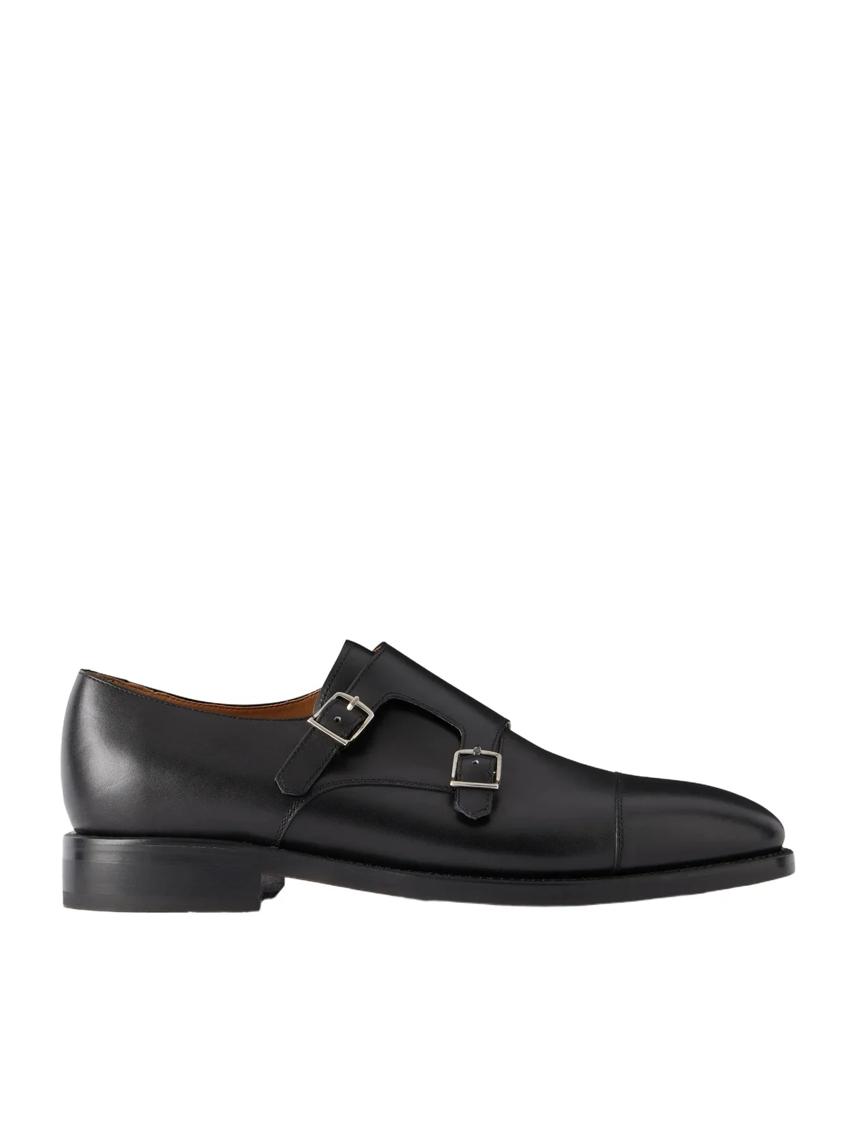 Leather Monk-Strap Shoes - Men Leather Monk-Strap Shoes - Men