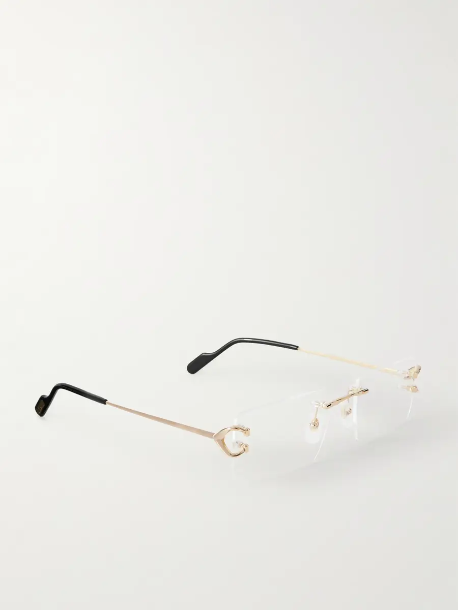 Cartier Eyewear Rectangle-Frame Gold-Tone Optical Glasses - Men | Thumbnail 3 Cartier Eyewear Rectangle-Frame Gold-Tone Optical Glasses - Men | Thumbnail 3