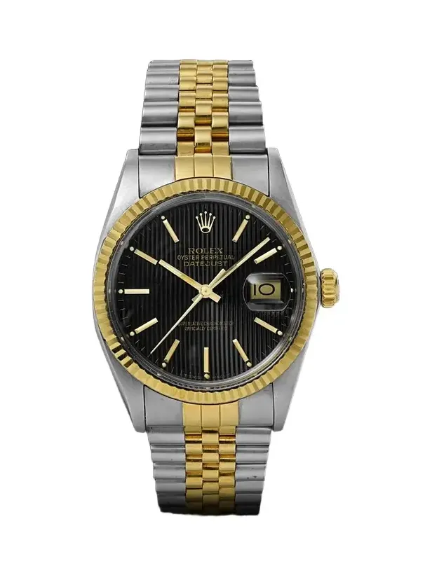 Stephanie Windsor Rolex Vintage 1987 DateJust Automatic Stainless Steel and 18-Karat Gold Watch, Ref. 1601 (7'' wrist) - Men