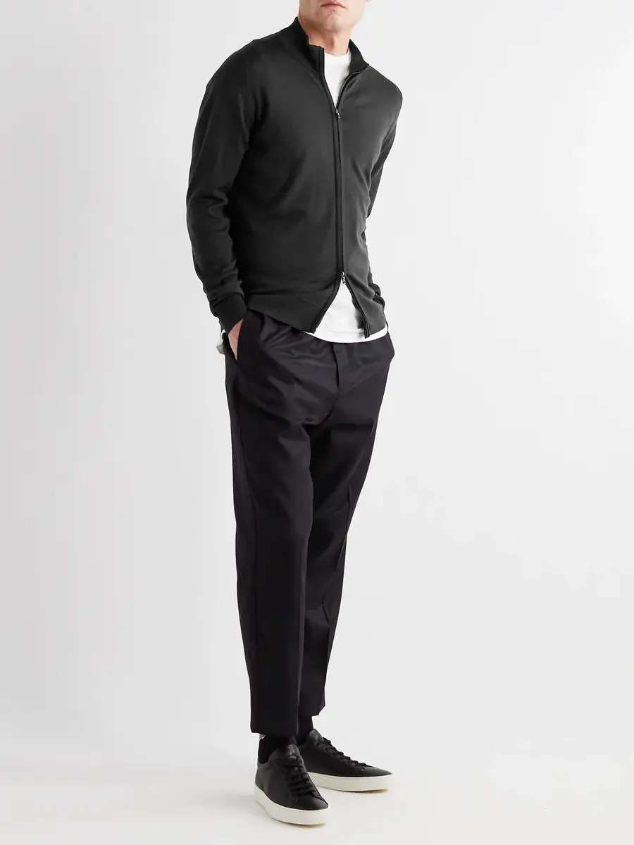 John Smedley Claygate Merino Wool Zip-Up Cardigan - Men | Thumbnail 2 John Smedley Claygate Merino Wool Zip-Up Cardigan - Men | Thumbnail 2