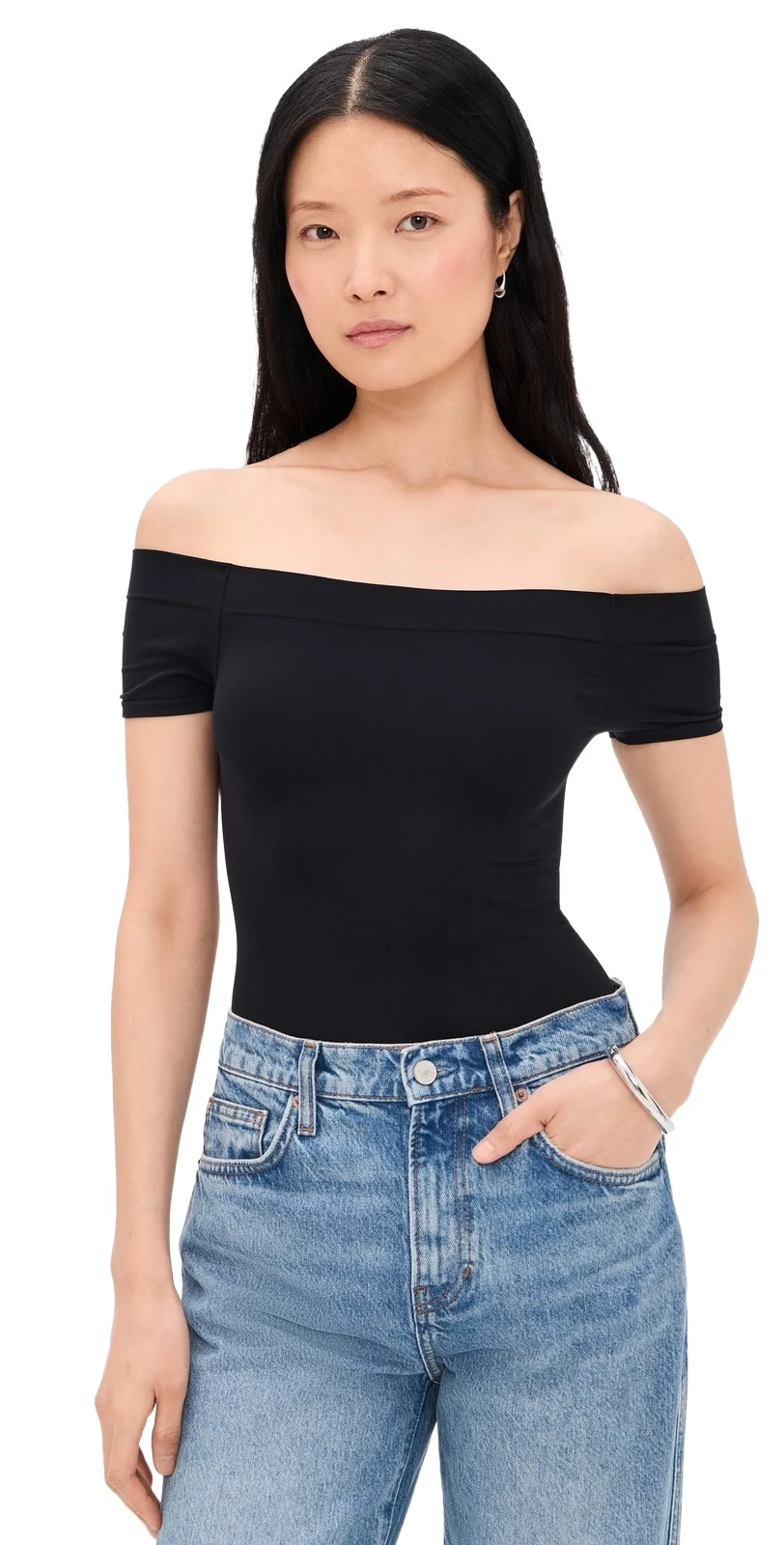 Ballet Cap Sleeve Thong Bodysuit