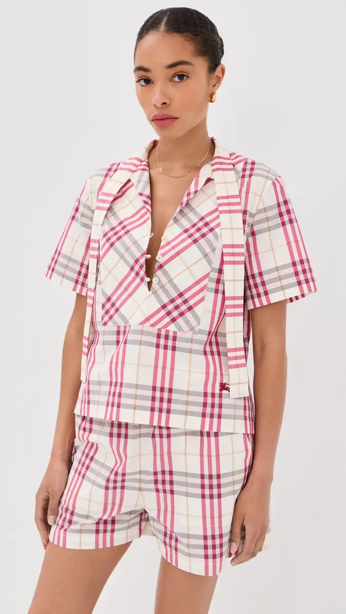 Burberry Olea Plaid Top | Thumbnail 2