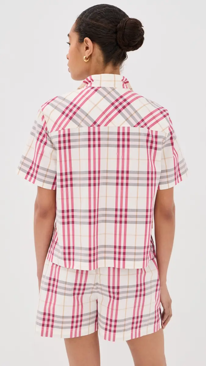Burberry Olea Plaid Top | Thumbnail 3