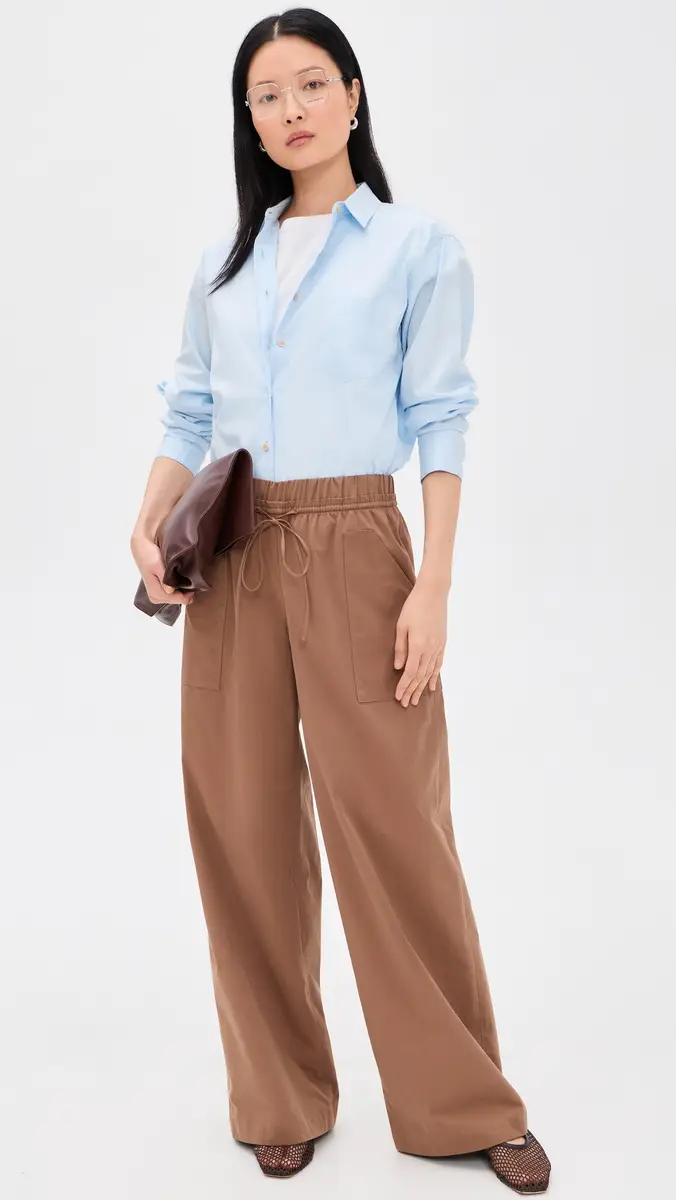 Vince Cotton Drawstring Pants | Thumbnail 5 Vince Cotton Drawstring Pants | Thumbnail 5