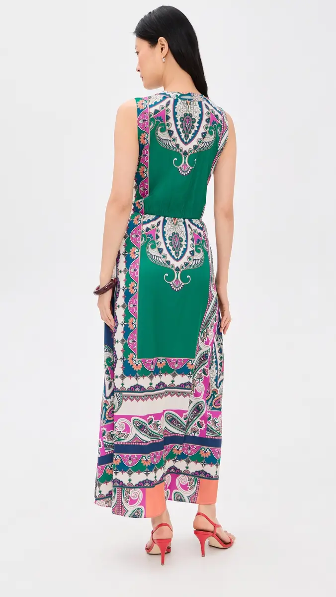 MISA Anabella Dress ulticolored Patchwork Scarf | Thumbnail 3 MISA Anabella Dress ulticolored Patchwork Scarf | Thumbnail 3