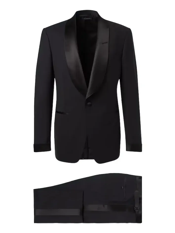 Wool-blend tuxedo