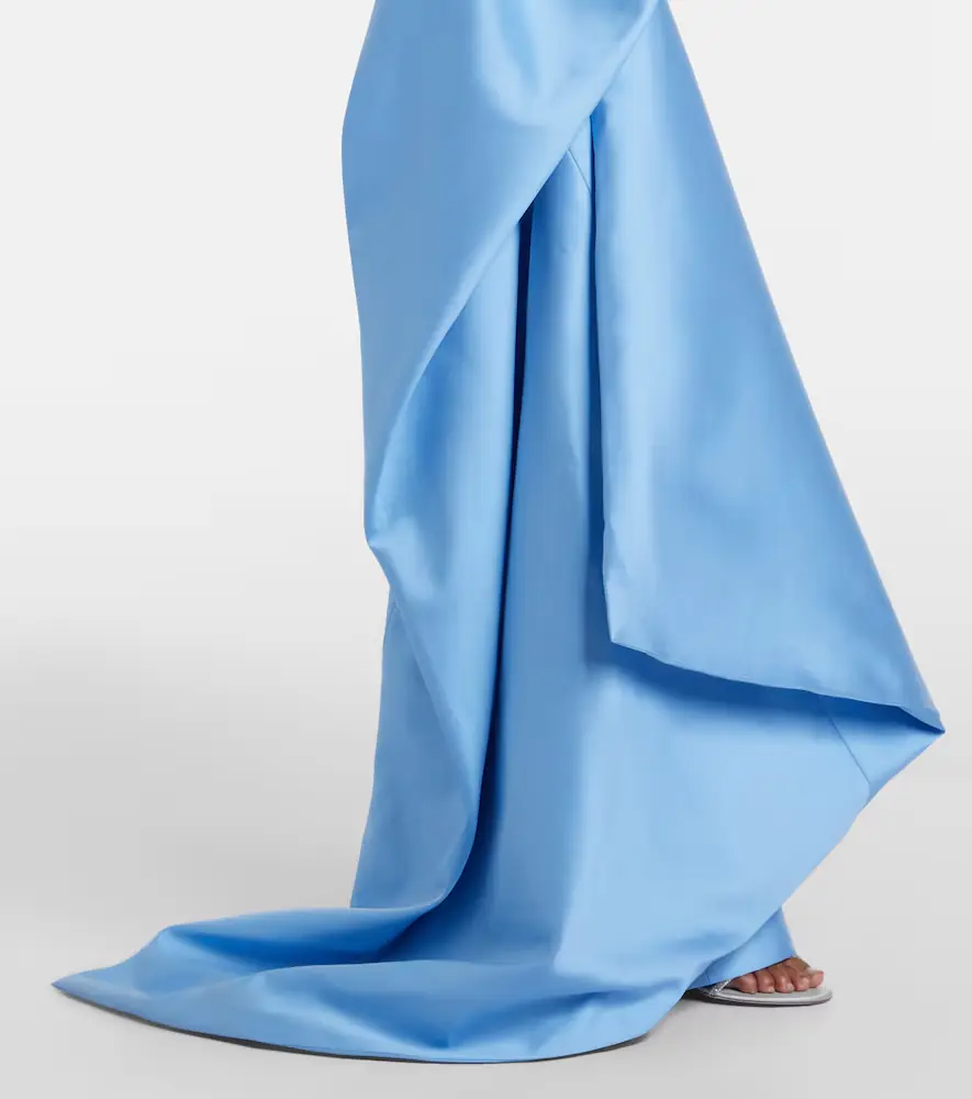 Monique Lhuillier Draped asymmetric bustier gown | Thumbnail 3 Monique Lhuillier Draped asymmetric bustier gown | Thumbnail 3