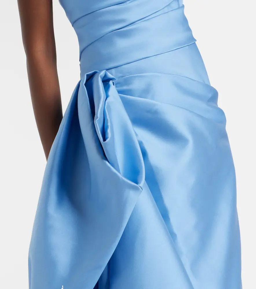 Monique Lhuillier Draped asymmetric bustier gown | Thumbnail 5 Monique Lhuillier Draped asymmetric bustier gown | Thumbnail 5