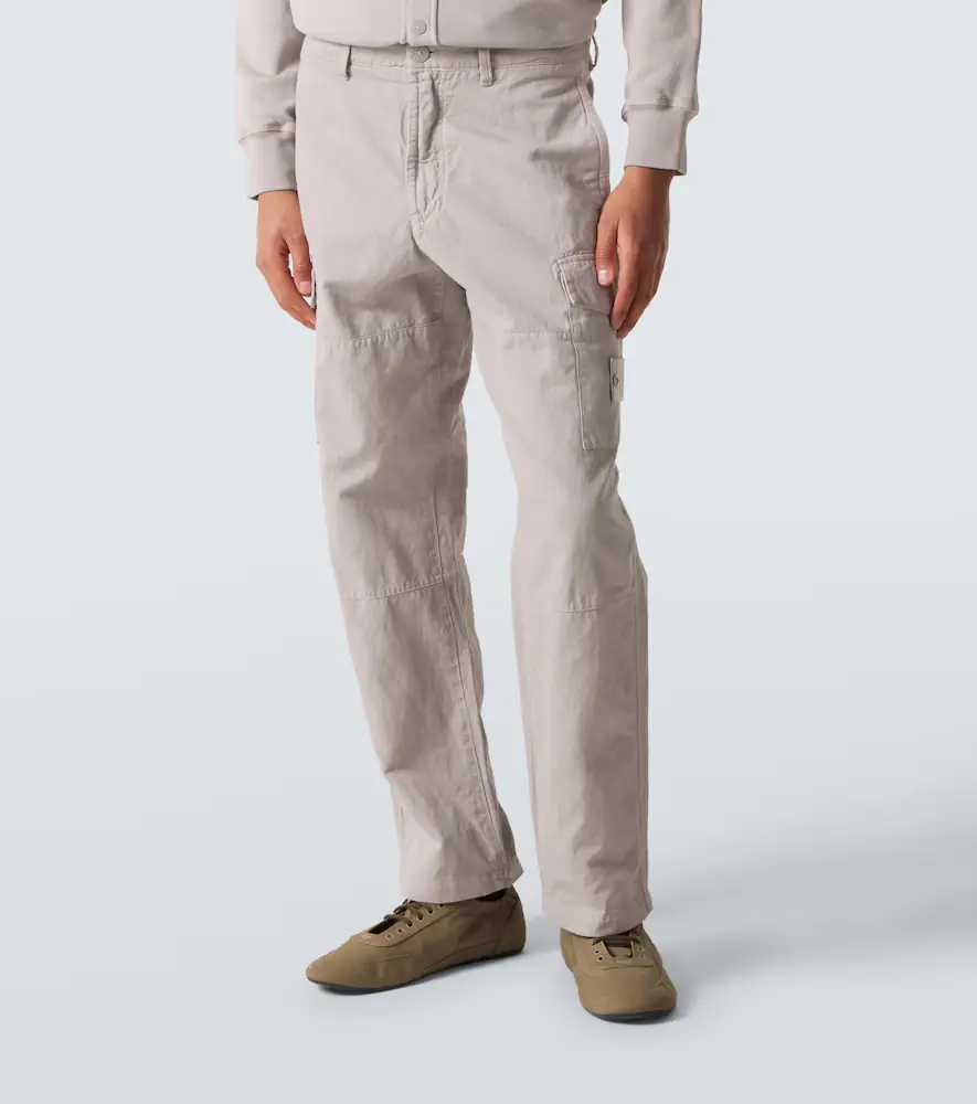 Stone Island Cotton and linen canvas cargo pants | Thumbnail 4