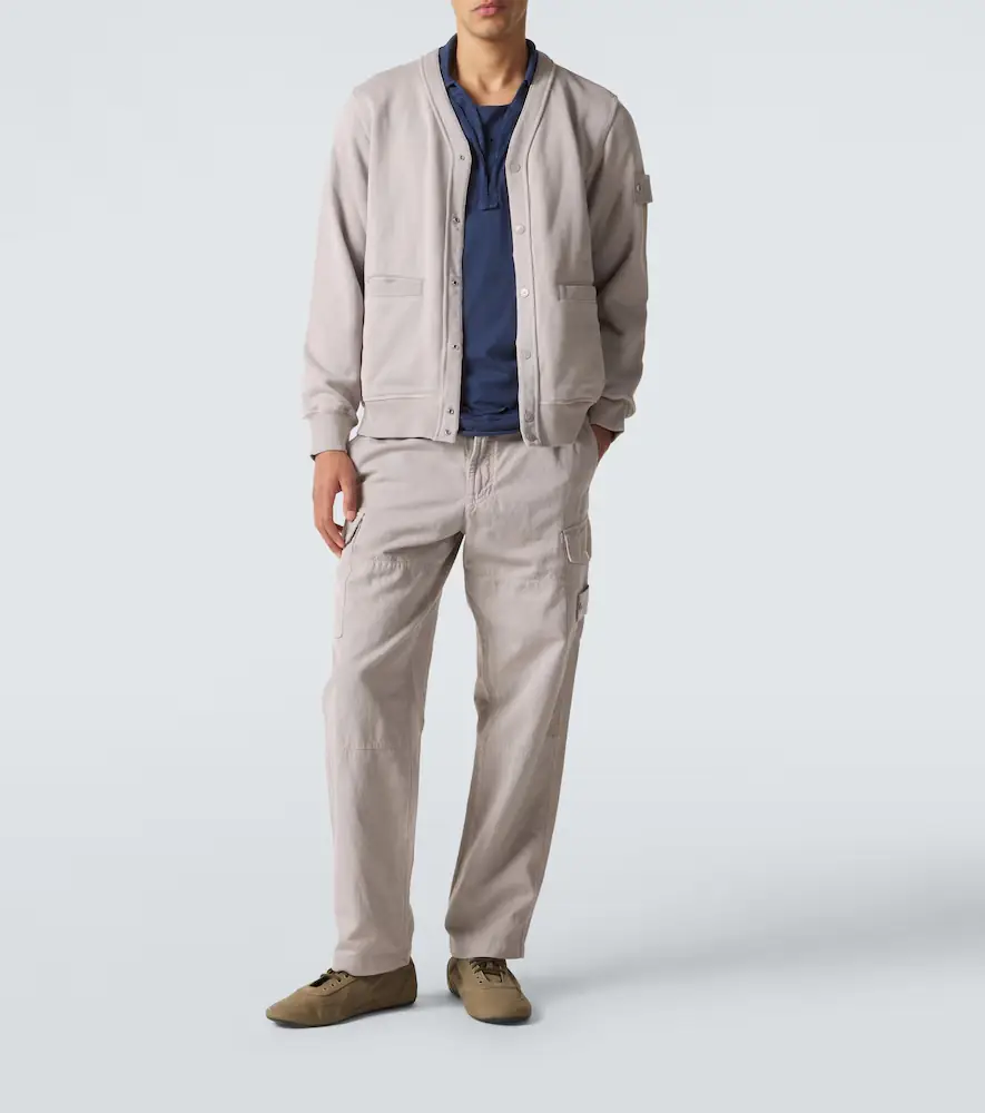 Stone Island Cotton and linen canvas cargo pants | Thumbnail 5