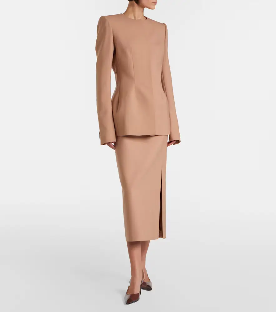 Mugler Wool-blend blazer | Thumbnail 5 Mugler Wool-blend blazer | Thumbnail 5