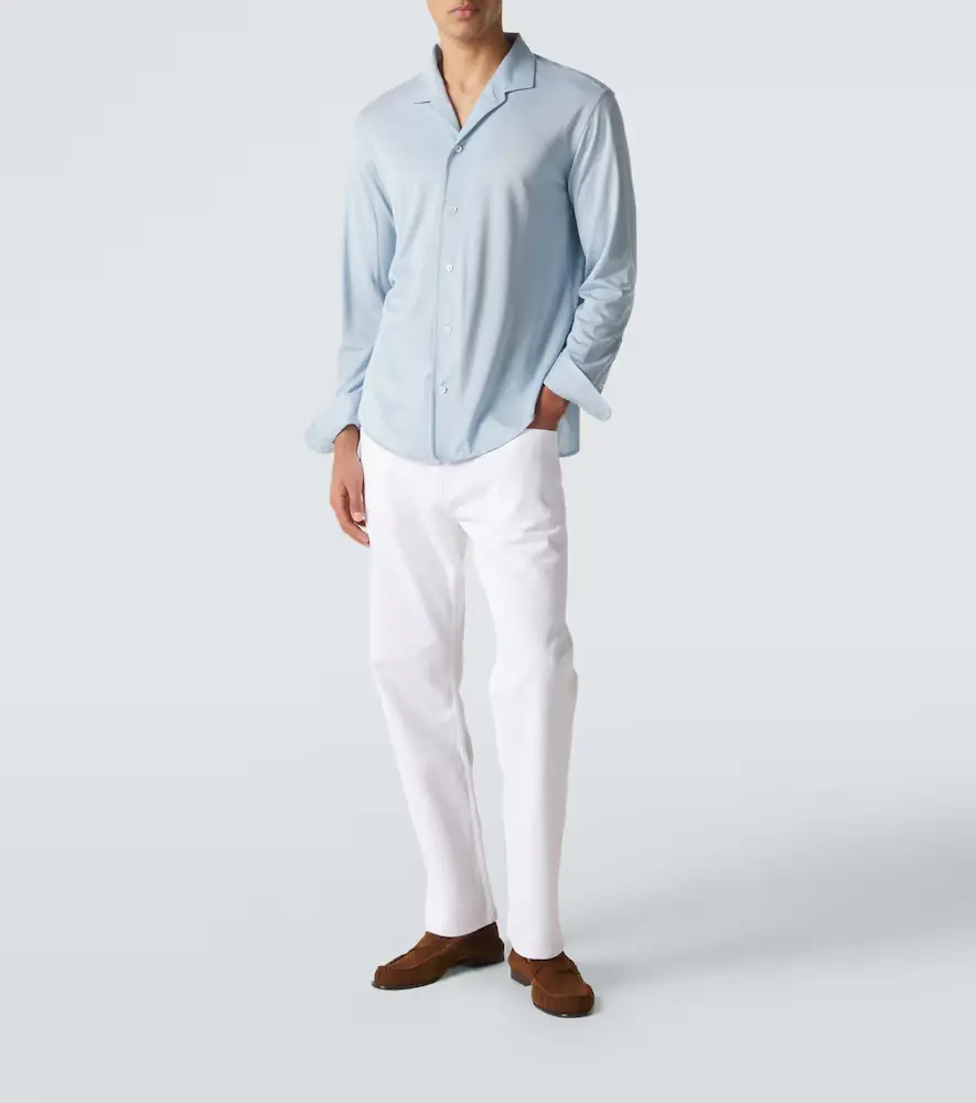 UMIT BENAN Franco silk shirt | Thumbnail 7 UMIT BENAN Franco silk shirt | Thumbnail 7