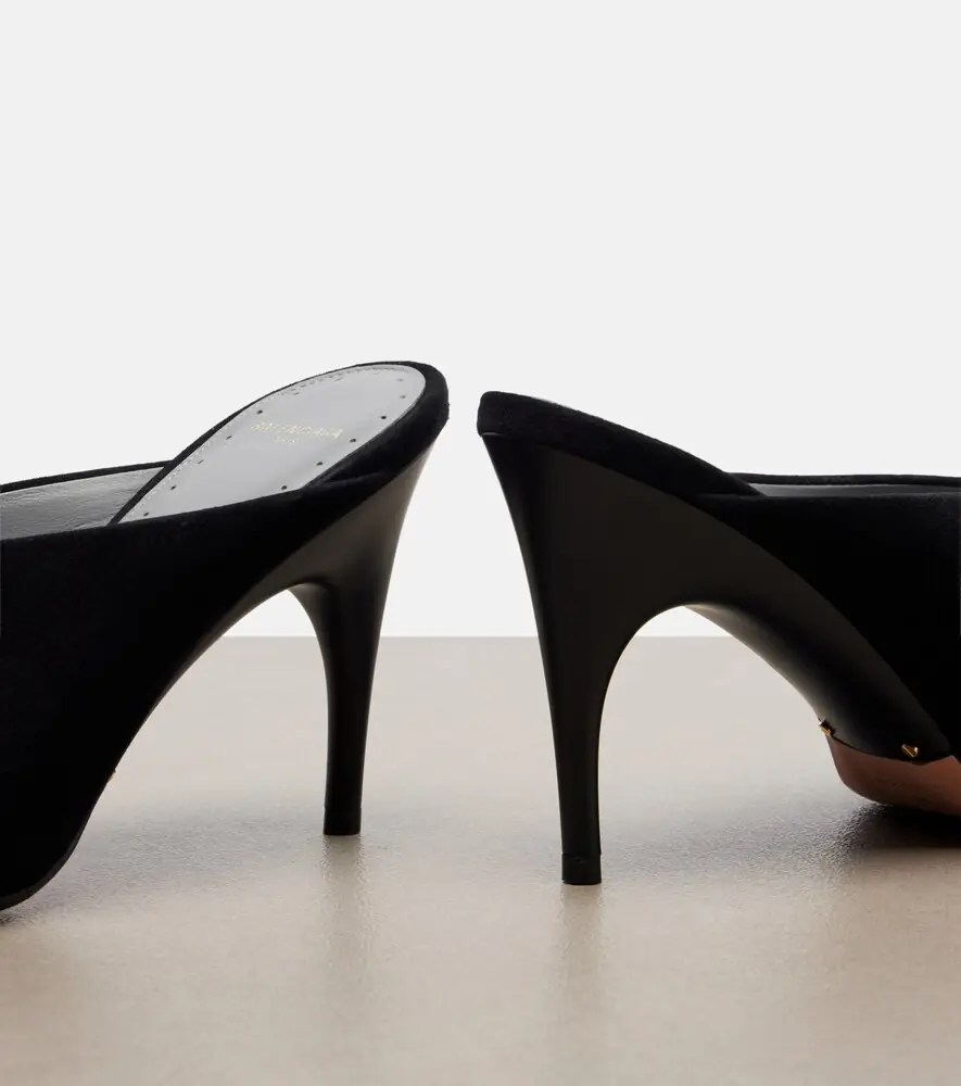 Balenciaga Duchesse suede mules | Thumbnail 4