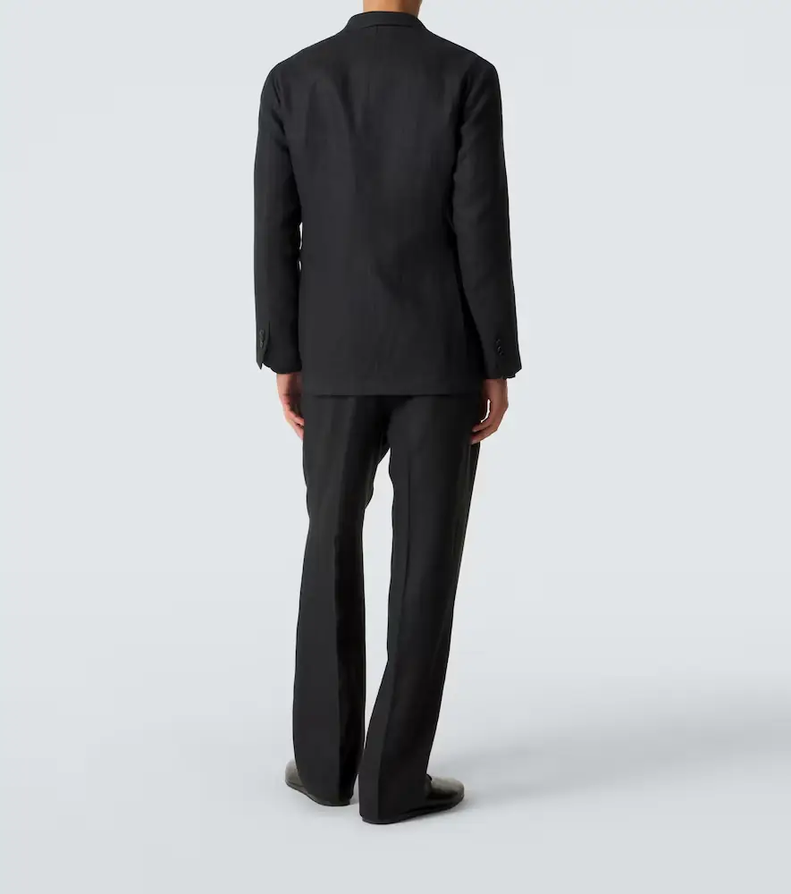Saman Amel Double-breasted linen suit | Thumbnail 6 Saman Amel Double-breasted linen suit | Thumbnail 6