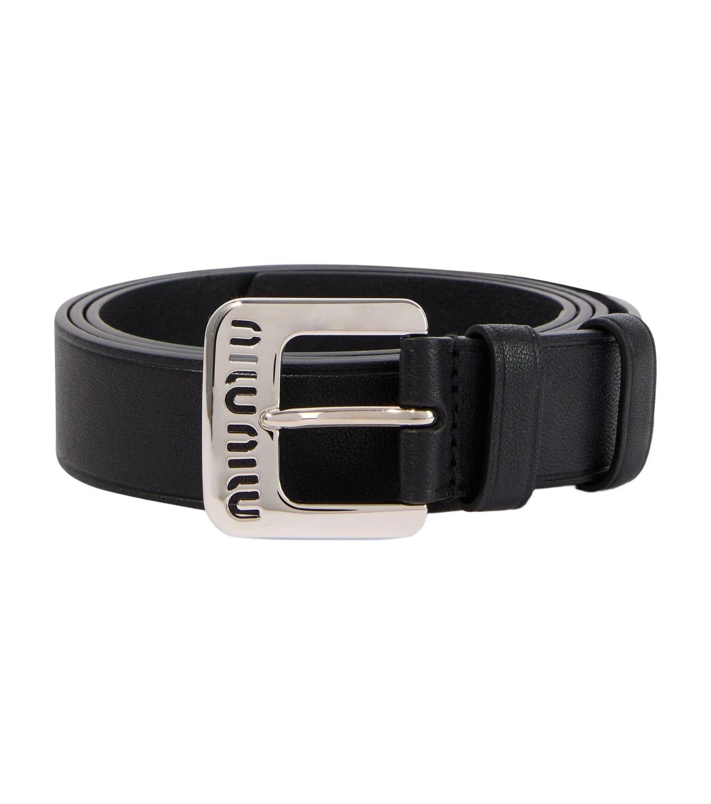 Miu Miu Logo leather belt