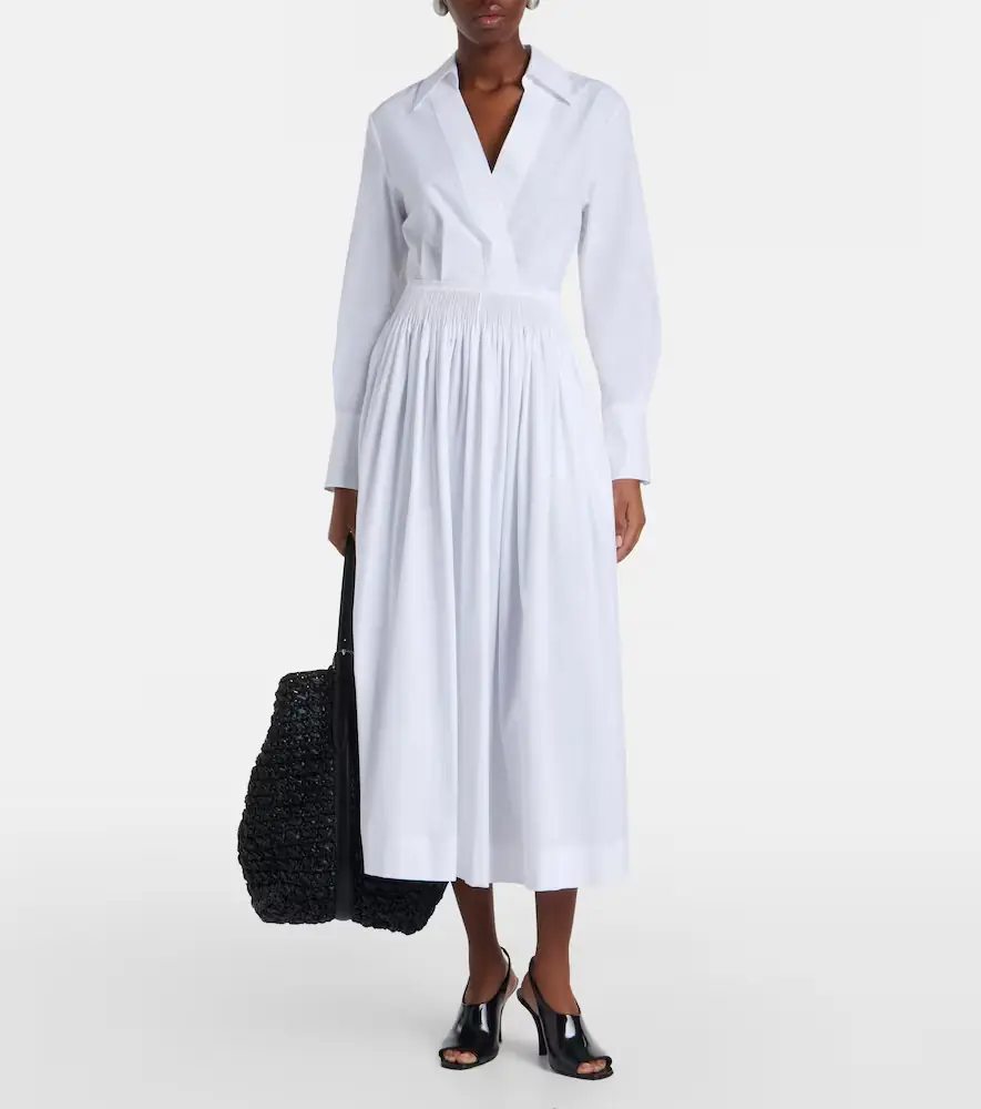 Joseph Kathe cotton poplin midi dress | Thumbnail 3 Joseph Kathe cotton poplin midi dress | Thumbnail 3