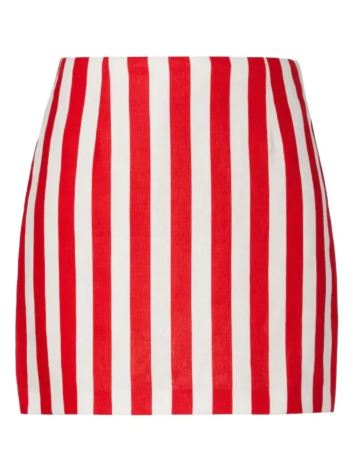 Alice stripped linen miniskirt Alice stripped linen miniskirt