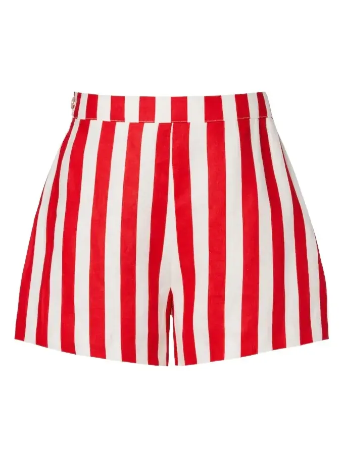 Perri striped linen shorts Perri striped linen shorts