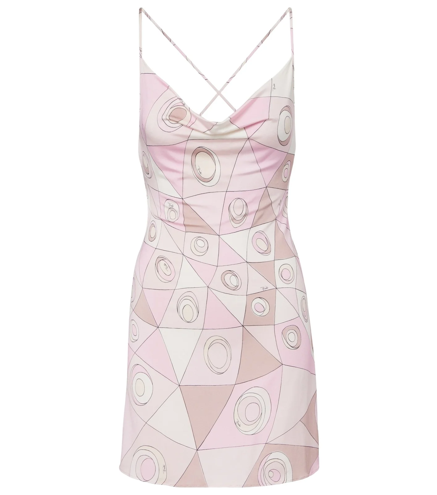 Occhi draped satin jersey minidress Occhi draped satin jersey minidress