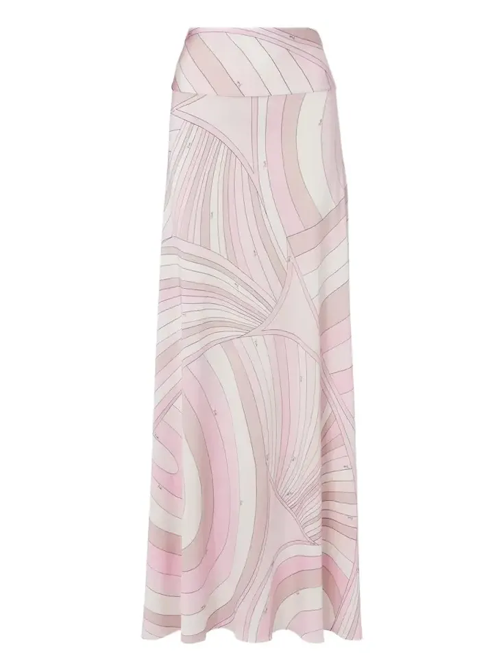 PUCCI Iride satin jersey maxi skirt