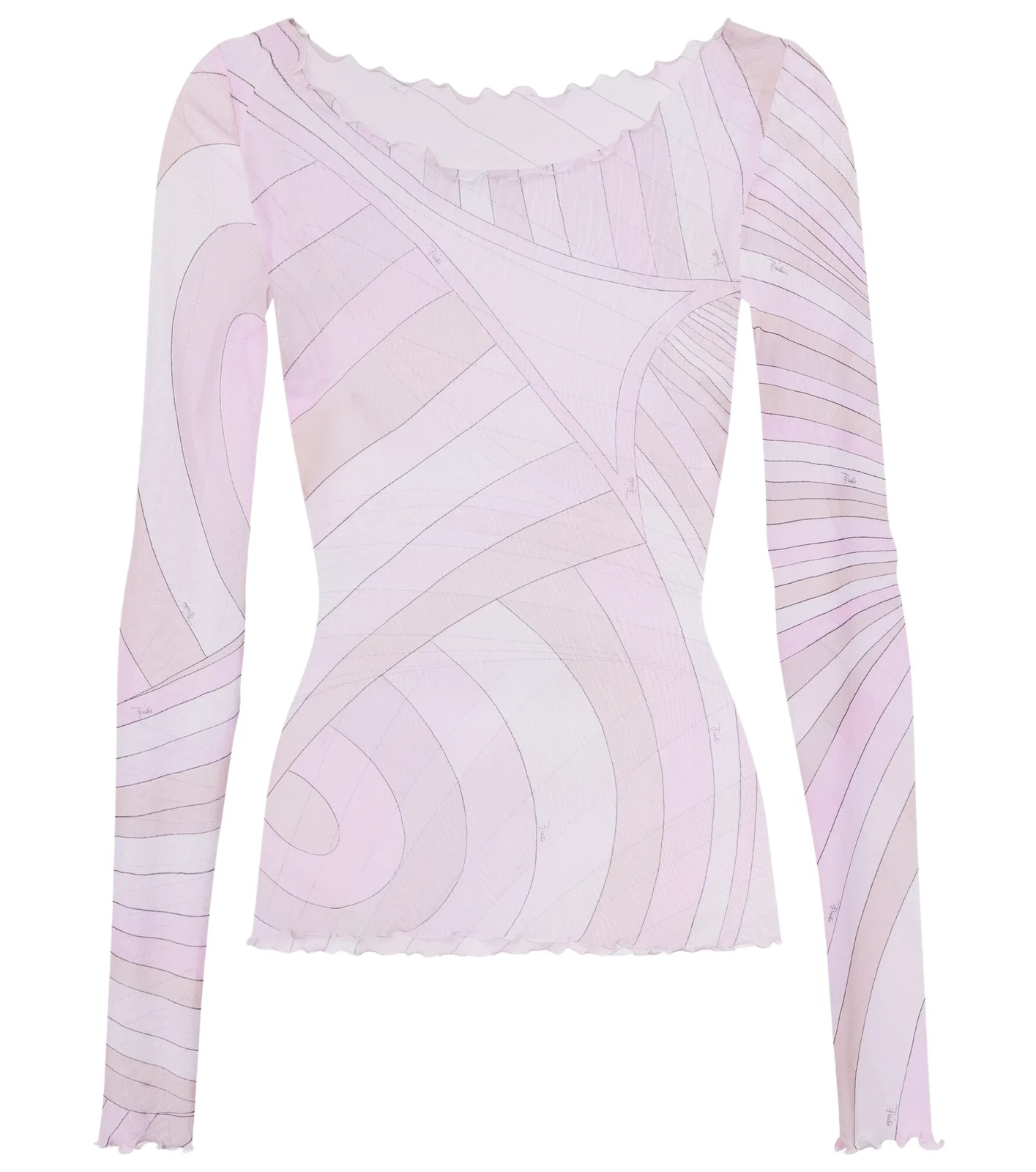 PUCCI Iride tulle top