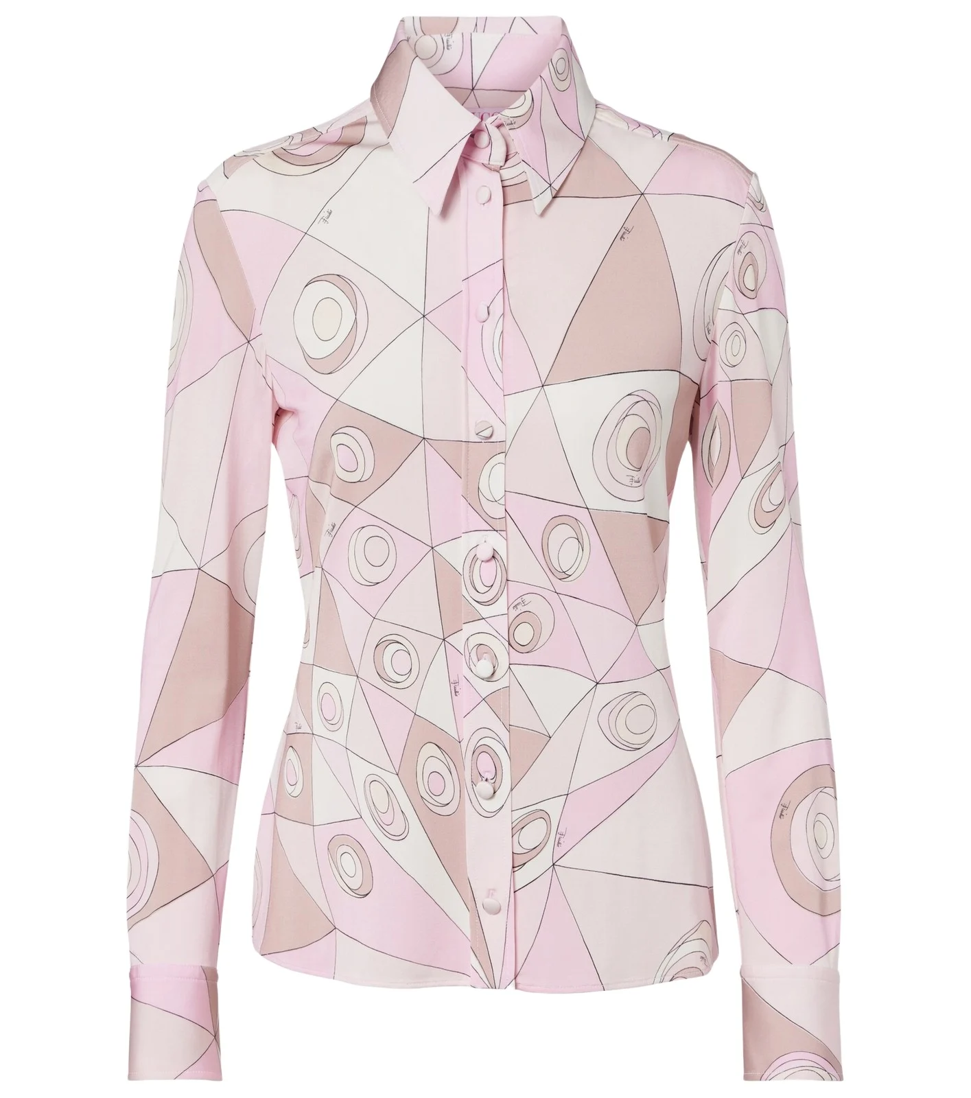 PUCCI Occhi satin jersey shirt