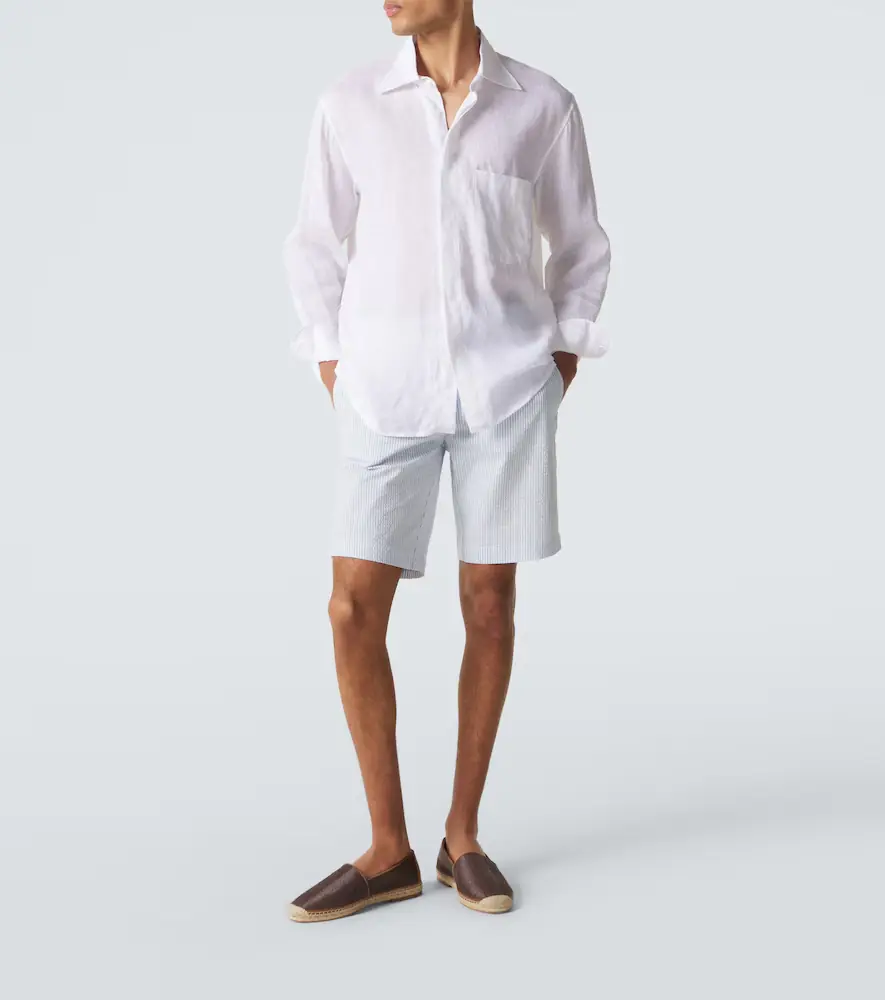 Vilebrequin Brad striped seersucker Bermuda shorts | Thumbnail 3 Vilebrequin Brad striped seersucker Bermuda shorts | Thumbnail 3