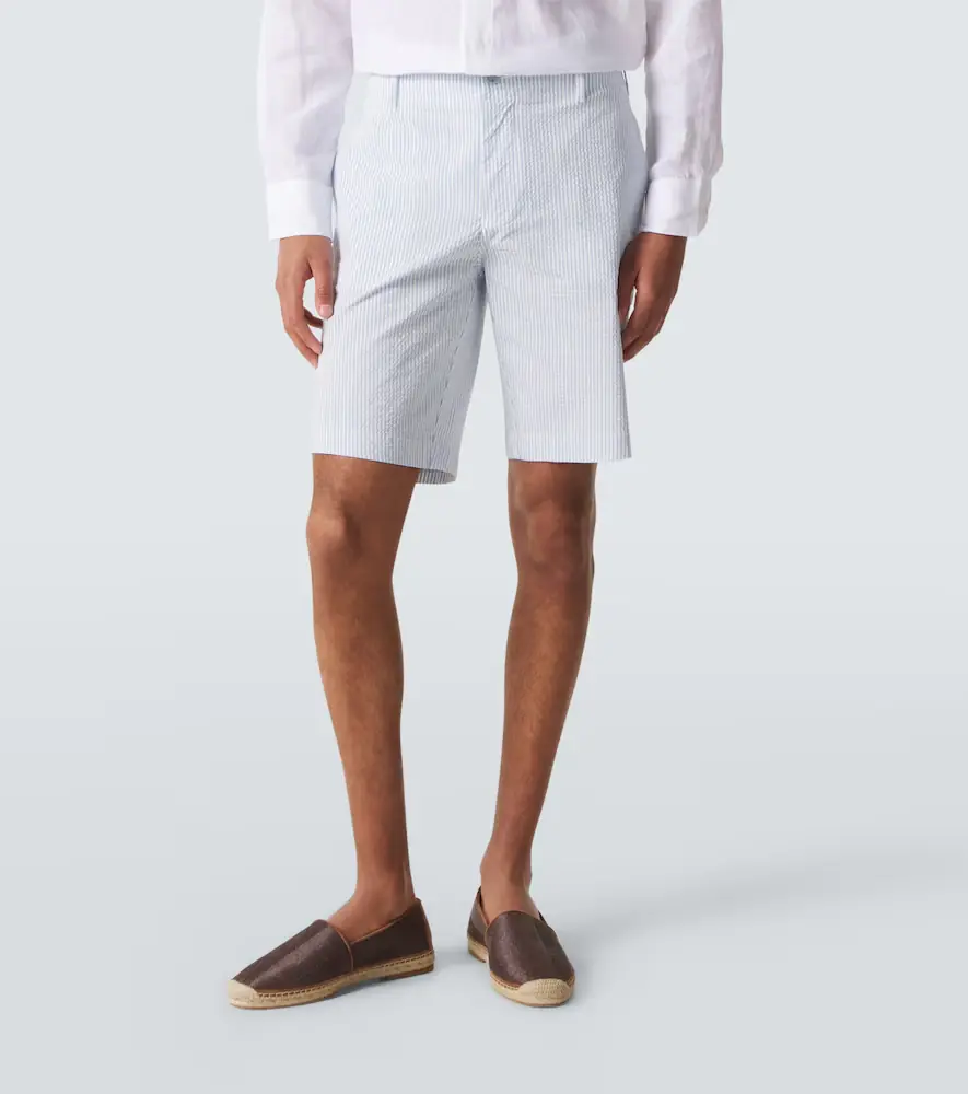Vilebrequin Brad striped seersucker Bermuda shorts | Thumbnail 4 Vilebrequin Brad striped seersucker Bermuda shorts | Thumbnail 4