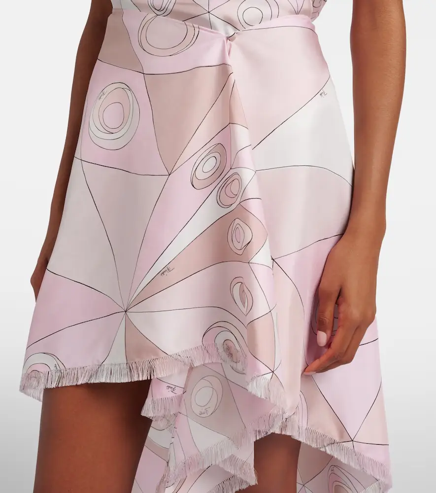 Pucci Occhi silk twill midi skirt | Thumbnail 3 Pucci Occhi silk twill midi skirt | Thumbnail 3
