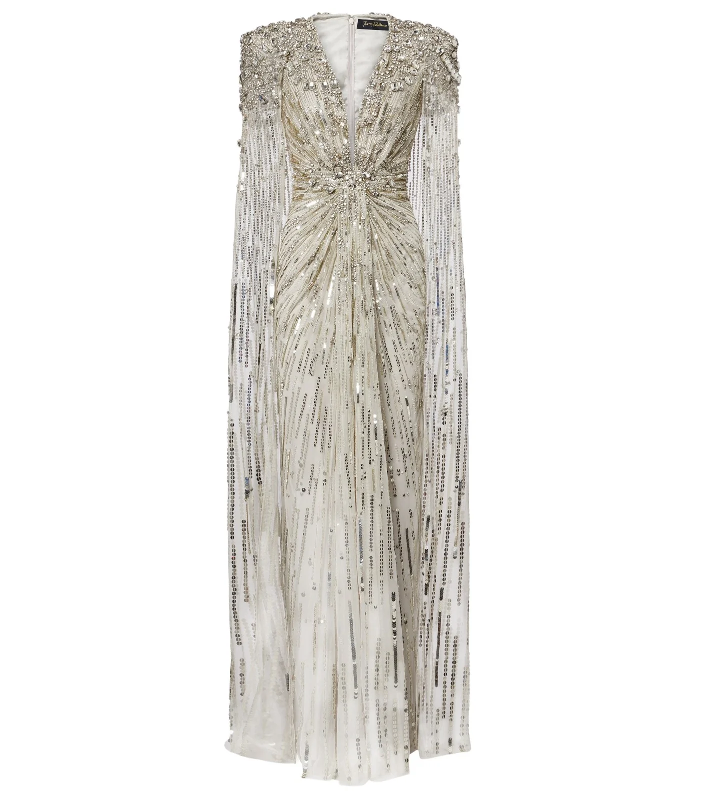 Lotus Lady caped embellished gown Lotus Lady caped embellished gown