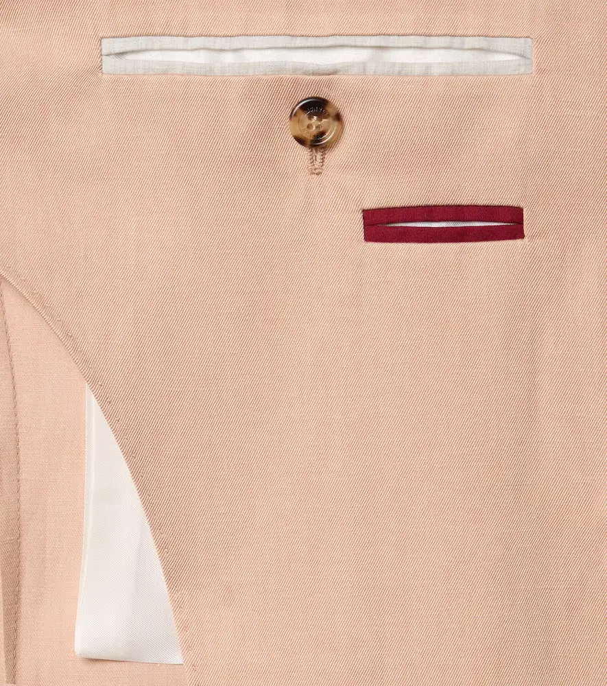 Brunello Cucinelli Silk and linen blazer | Thumbnail 3 Brunello Cucinelli Silk and linen blazer | Thumbnail 3