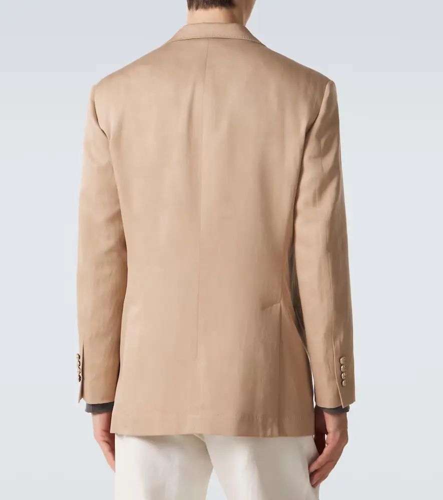 Brunello Cucinelli Silk and linen blazer | Thumbnail 5 Brunello Cucinelli Silk and linen blazer | Thumbnail 5