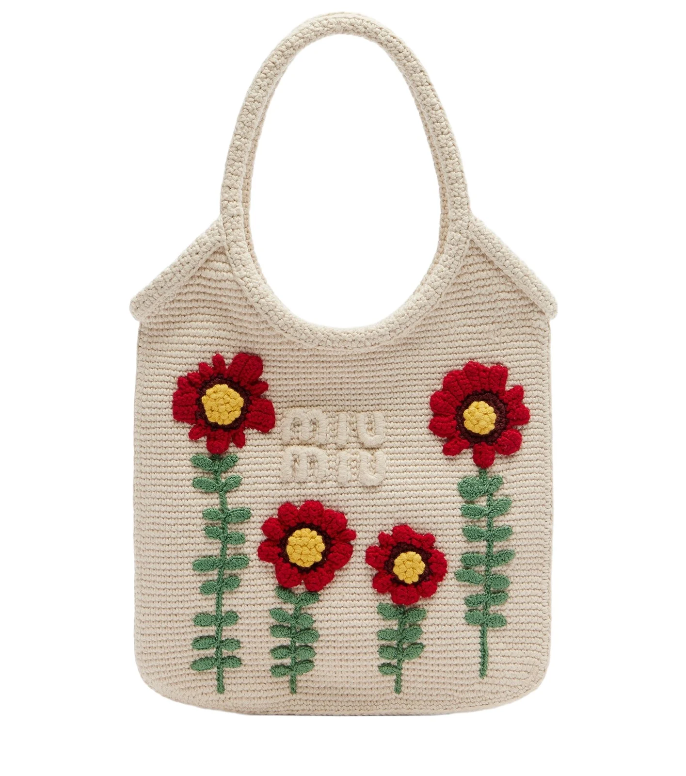 Ivy embroidered crochet tote bag Ivy embroidered crochet tote bag