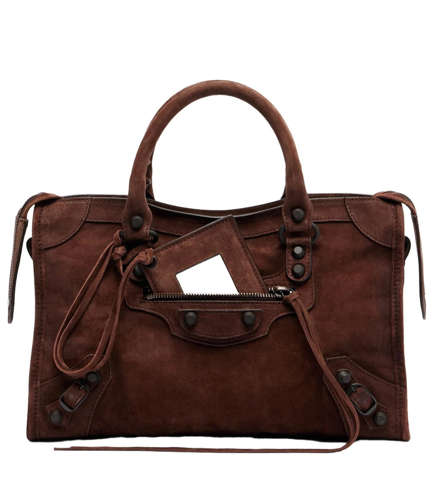 Le City Small suede top-handle bag Le City Small suede top-handle bag