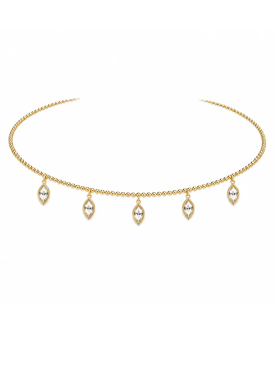 Wish Fine Jewelry 1.11ct Diamond 14K Gold Stationed Choker Collar Necklace | Image 1 Wish Fine Jewelry 1.11ct Diamond 14K Gold Stationed Choker Collar Necklace | Image 1